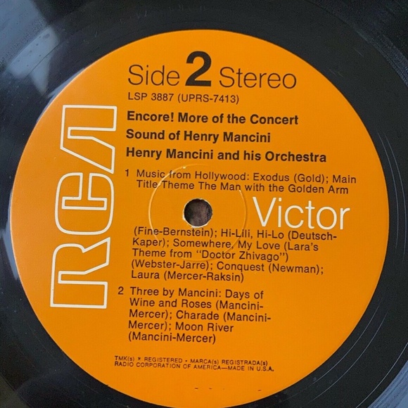 Lot 2 Henry Mancini Vinyl LP Mancini Country / Encore More of The Concert Sound - Picture 10 of 10